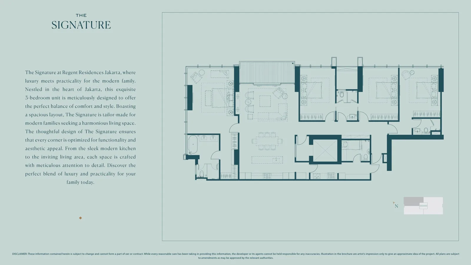 Regent Residences Jakarta luxury amenities and architectural detail