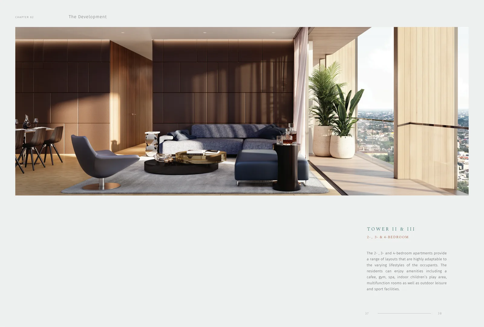 Savyavasa Tower II III living room interior Richardson Sadeki design