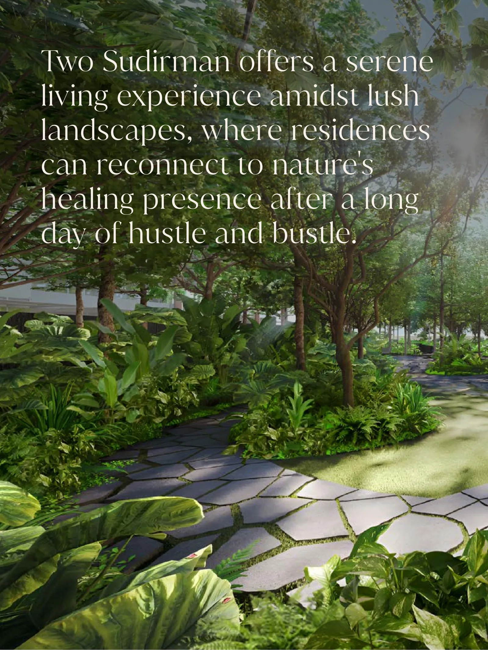 Two Sudirman 3.3 hectare private garden oasis Jakarta
